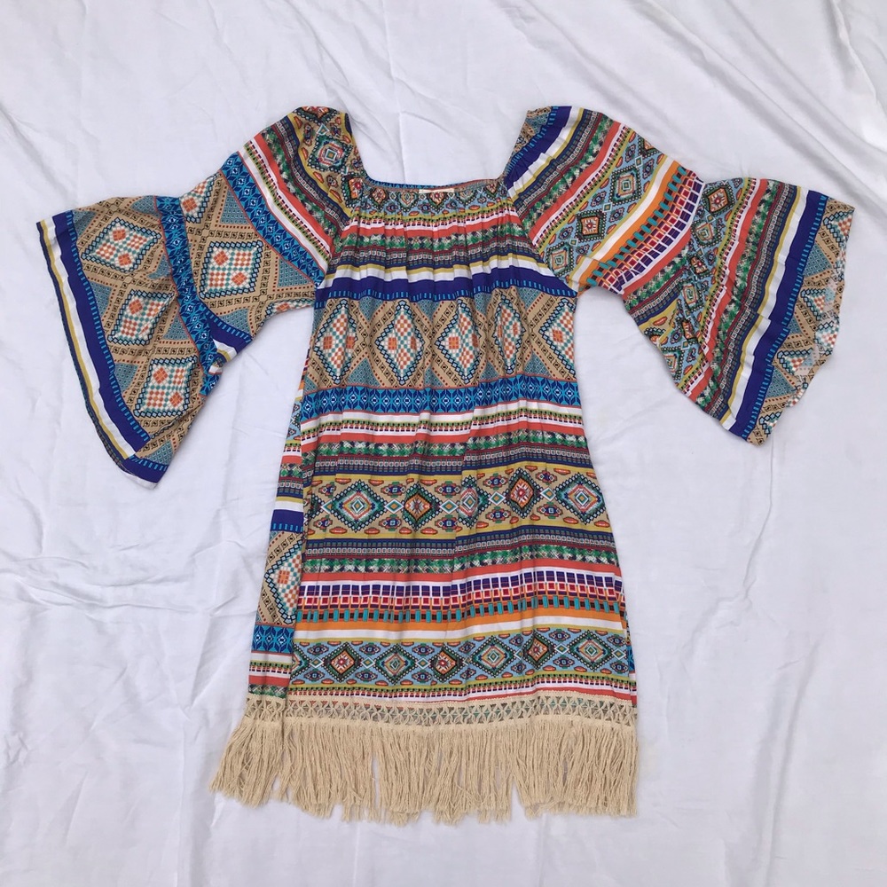 Black Bead Multi Color Dress.